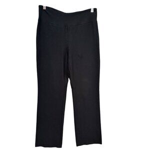 Eileen Fisher Womens Black Straight‎ Leg Casual Dress Pants Stretch Career Small